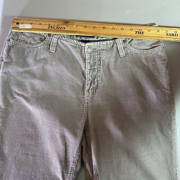 Vintage SO GSJC Corduroy Pants Flare Mid-Rise Y2K Hippie Boho Womens 11 Gray - Picture 4 of 9